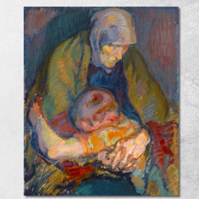 Pietà Magnus Enckell mek49 quadro stampa su tela