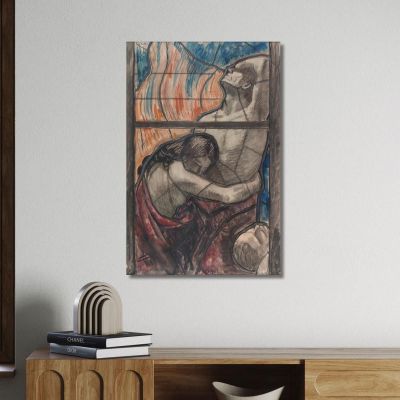 Purgatorio Magnus Enckell, mek56 quadro stampa su tela