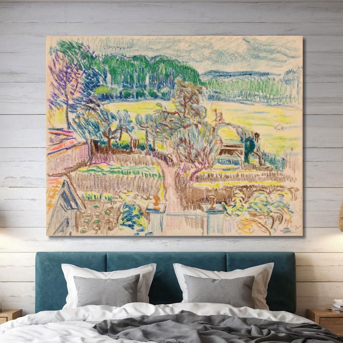 Giardino Magnus Enckell mek57 quadro stampa su tela