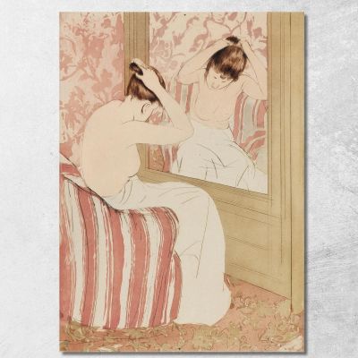 La Pettinatura Mary Cassatt mcs54 quadro stampa su tela