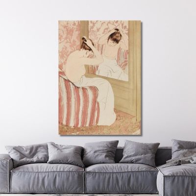 La Pettinatura Mary Cassatt mcs54 quadro stampa su tela