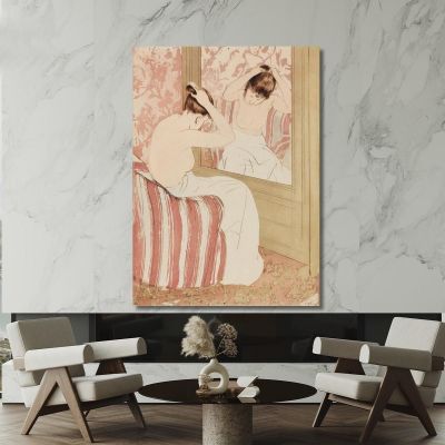 La Pettinatura Mary Cassatt mcs54 quadro stampa su tela