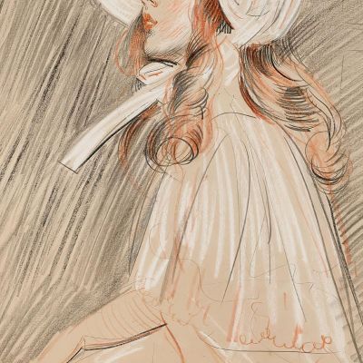 Bambina Che Osserva In Su Paul César Helleu pch8 quadro stampa su tela Bambina Che Osserva In Su Paul César Helleu pch8 quadro stampa su tela