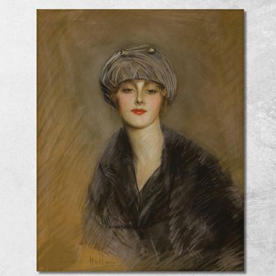 Ritratto Di Lucette In Un Cappello Paul César Helleu pch39 quadro stampa su tela