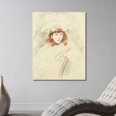 Ritratto Di Elena Paul César Helleu pch42 quadro stampa su tela