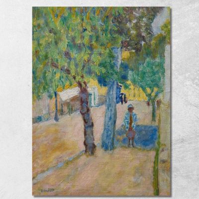 Personnage Sous Un Arbre Pierre Bonnard tableau impression sur toile