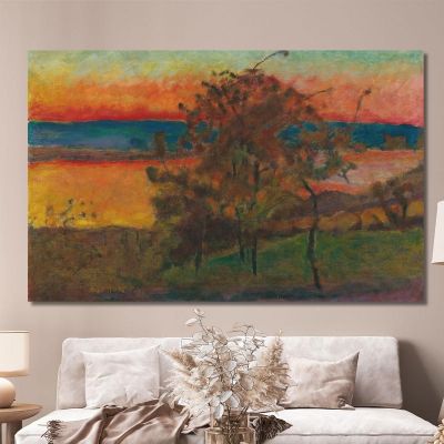 Sole Al Tramonto Pierre Bonnard pbn65 quadro stampa su tela