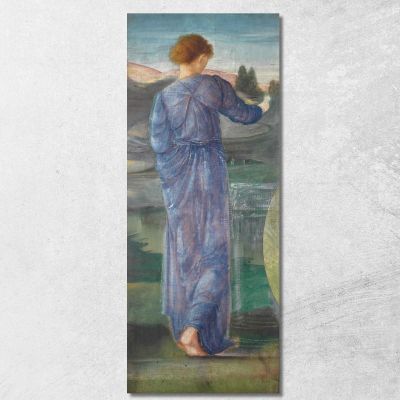 Una Figura Femminile In Un Paesaggio Sir Edward Coley Burne-Jones ecb1 quadro stampa su tela