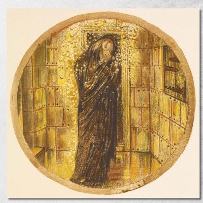 Pioggia Dorata Sir Edward Coley Burne-Jones ecb22 quadro stampa su tela