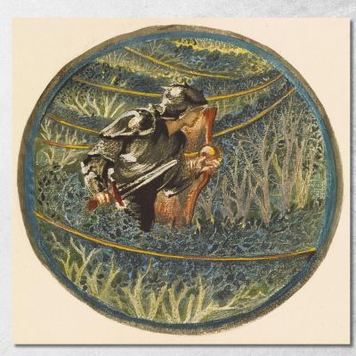 Filo D'Oro Sir Edward Coley Burne-Jones ecb23 quadro stampa su tela