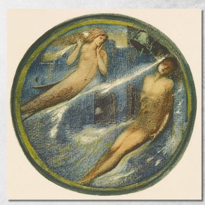 Tomba Del Mare Sir Edward Coley Burne-Jones ecb24 quadro stampa su tela