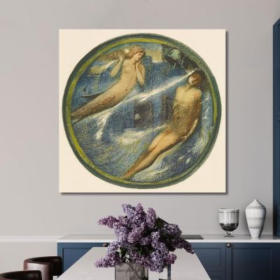 Tombeau De La Mer Sir Edward Coley Burne-Jones, ecb24 tableau impression sur toile
