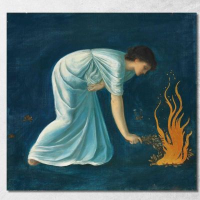 Eroe Sir Edward Coley Burne-Jones ecb29 quadro stampa su tela