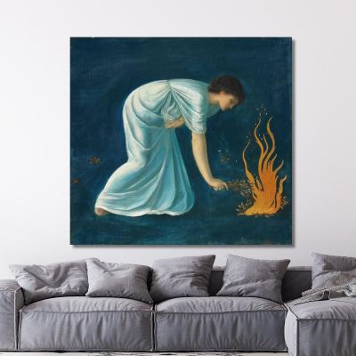 Hero Sir Edward Coley Burne-Jones, ecb29 canvas print
