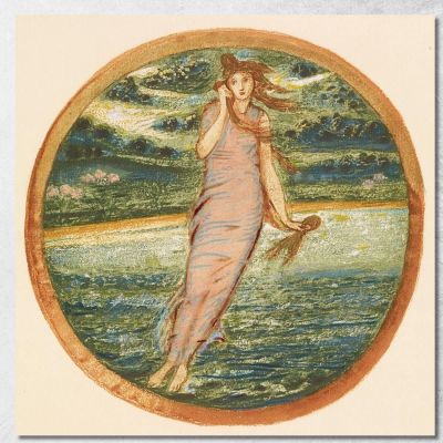 Meraviglia Del Mondo Sir Edward Coley Burne-Jones ecb39 quadro stampa su tela