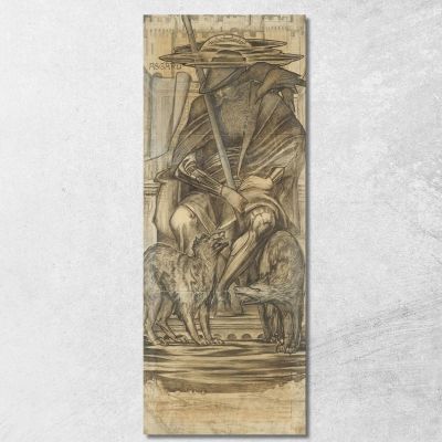 Odino Sir Edward Coley Burne-Jones ecb43 quadro stampa su tela