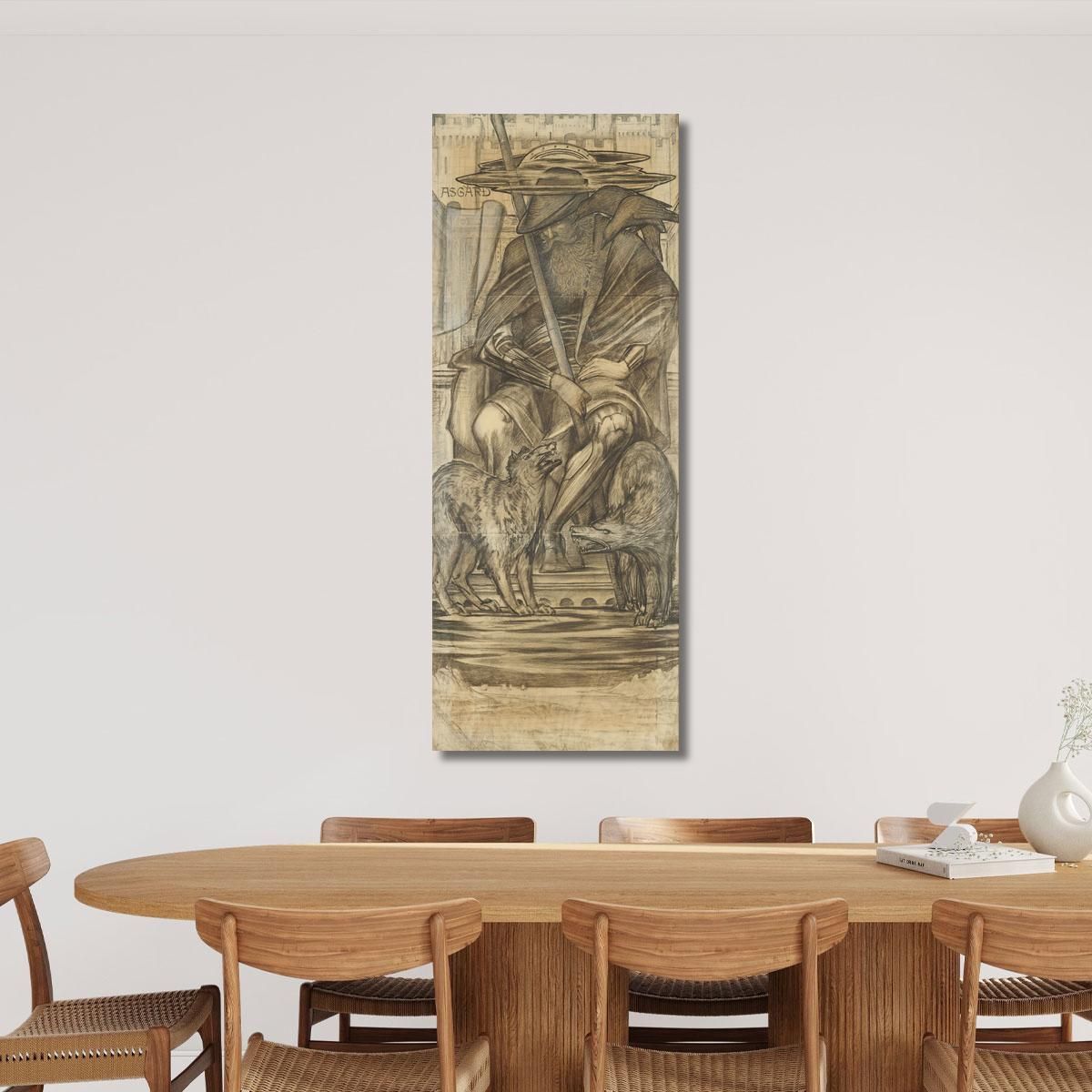Odino Sir Edward Coley Burne-Jones ecb43 quadro stampa su tela