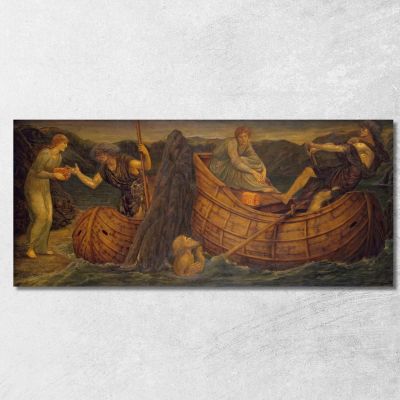 Psiche Dà La Moneta Al Traghettatore Dello Stige Sir Edward Coley Burne-Jones ecb52 quadro stampa su tela
