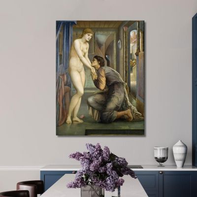 Pygmalion Et L'Image Que L'Âme Atteint Sir Edward Coley Burne-Jones, ecb57 tableau impression sur toile