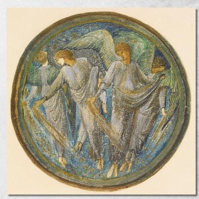 Stellaria Sparsa Sir Edward Coley Burne-Jones ecb60 quadro stampa su tela