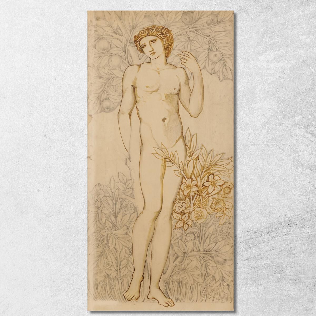 Gli Angeli Della Gerarchia Nudo Maschile Imago Dei A Immagine Di Dio Adamo Sir Edward Coley Burne-Jones ecb67 quadro stampa su Gli Angeli Della Gerarchia Nudo Maschile Imago Dei A Immagine Di Dio Adamo Sir Edward Coley Burne-Jones ecb67 quadro stampa su