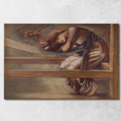 Studio Della Serie Briar Rose Per Il Garden Court '2 Sir Edward Coley Burne-Jones ecb74 quadro stampa su tela