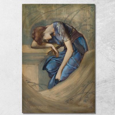 Studio Della Serie Briar Rose Per Il Garden Court 3 Sir Edward Coley Burne-Jones ecb75 quadro stampa su tela