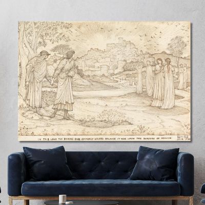The Land Of Beulah Sir Edward Coley Burne-Jones, ecb87 canvas print