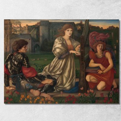 La Canzone D'Amore Sir Edward Coley Burne-Jones ecb88 quadro stampa su tela