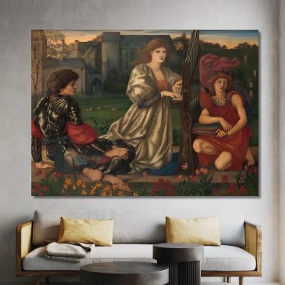 La Canzone D'Amore Sir Edward Coley Burne-Jones, ecb88 quadro stampa su tela