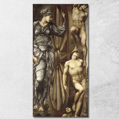 La Ruota Della Fortuna Sir Edward Coley Burne-Jones ecb101 quadro stampa su tela