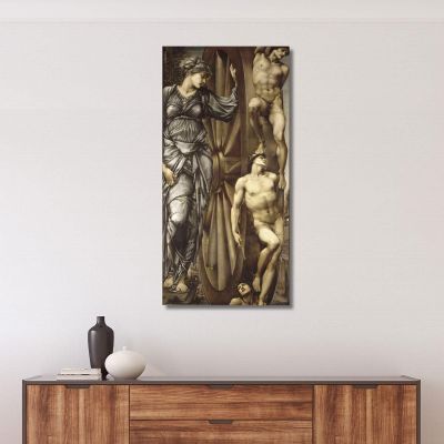 La Ruota Della Fortuna Sir Edward Coley Burne-Jones, ecb101 quadro stampa su tela