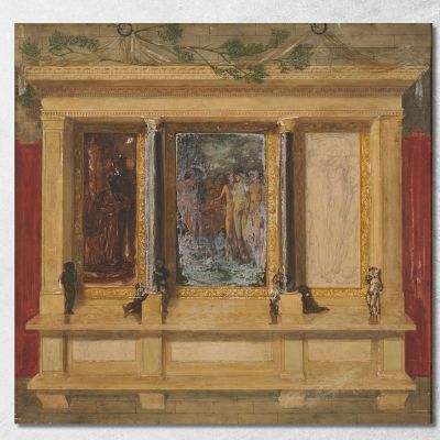 Studio Compositivo Del Trittico Di Troia Sir Edward Coley Burne-Jones ecb105 quadro stampa su tela