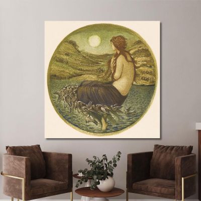 Specchio Di Venere Sir Edward Coley Burne-Jones, ecb106 quadro stampa su tela