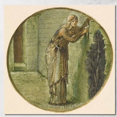 Appuntamento Al Muro Sir Edward Coley Burne-Jones ecb108 quadro stampa su tela