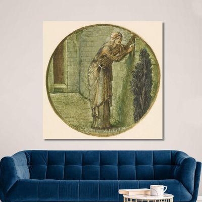Appuntamento Al Muro Sir Edward Coley Burne-Jones, ecb108 quadro stampa su tela
