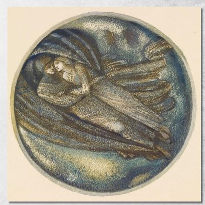 Con Il Vento Sir Edward Coley Burne-Jones ecb112 quadro stampa su tela