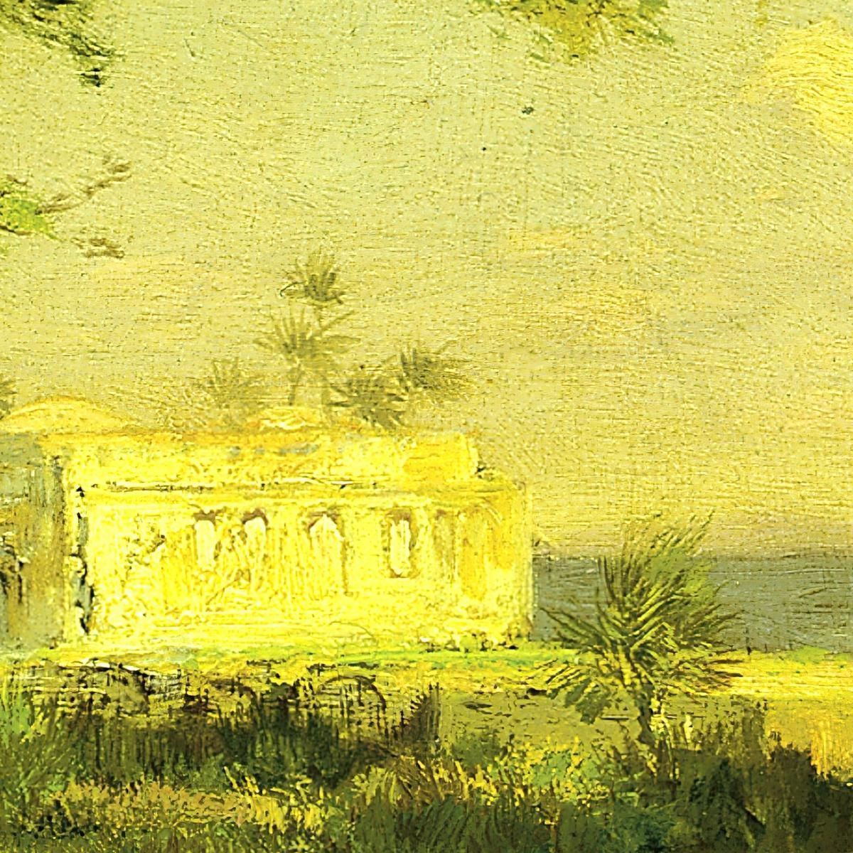 Una Hacienda Messicana Sul Lago Cuitzeo Thomas Moran tmr2 quadro stampa su tela