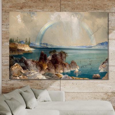 Il Braccio Meridionale Del Lago Yellowstone Parco Nazionale Di Yellowstone Territorio Del Wyoming Thomas Moran tmr74 quadro sta