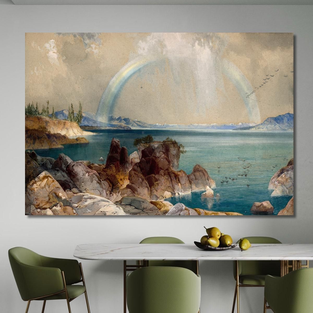 Il Braccio Meridionale Del Lago Yellowstone Parco Nazionale Di Yellowstone Territorio Del Wyoming Thomas Moran tmr74 quadro sta