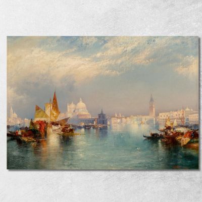 Scena Veneziana 2 Thomas Moran tmr85 quadro stampa su tela