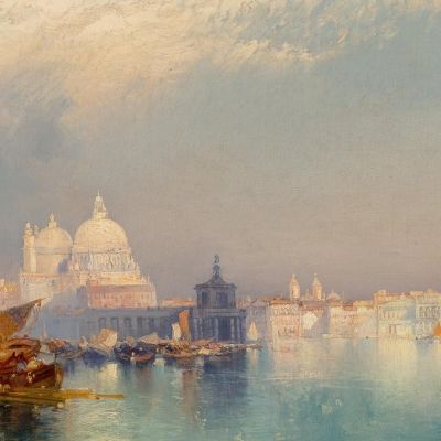Scena Veneziana 2 Thomas Moran tmr85 quadro stampa su tela