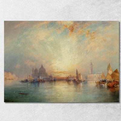 Scena Veneziana 3 Thomas Moran tmr86 quadro stampa su tela