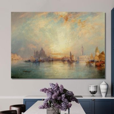 Scena Veneziana 3 Thomas Moran tmr86 quadro stampa su tela
