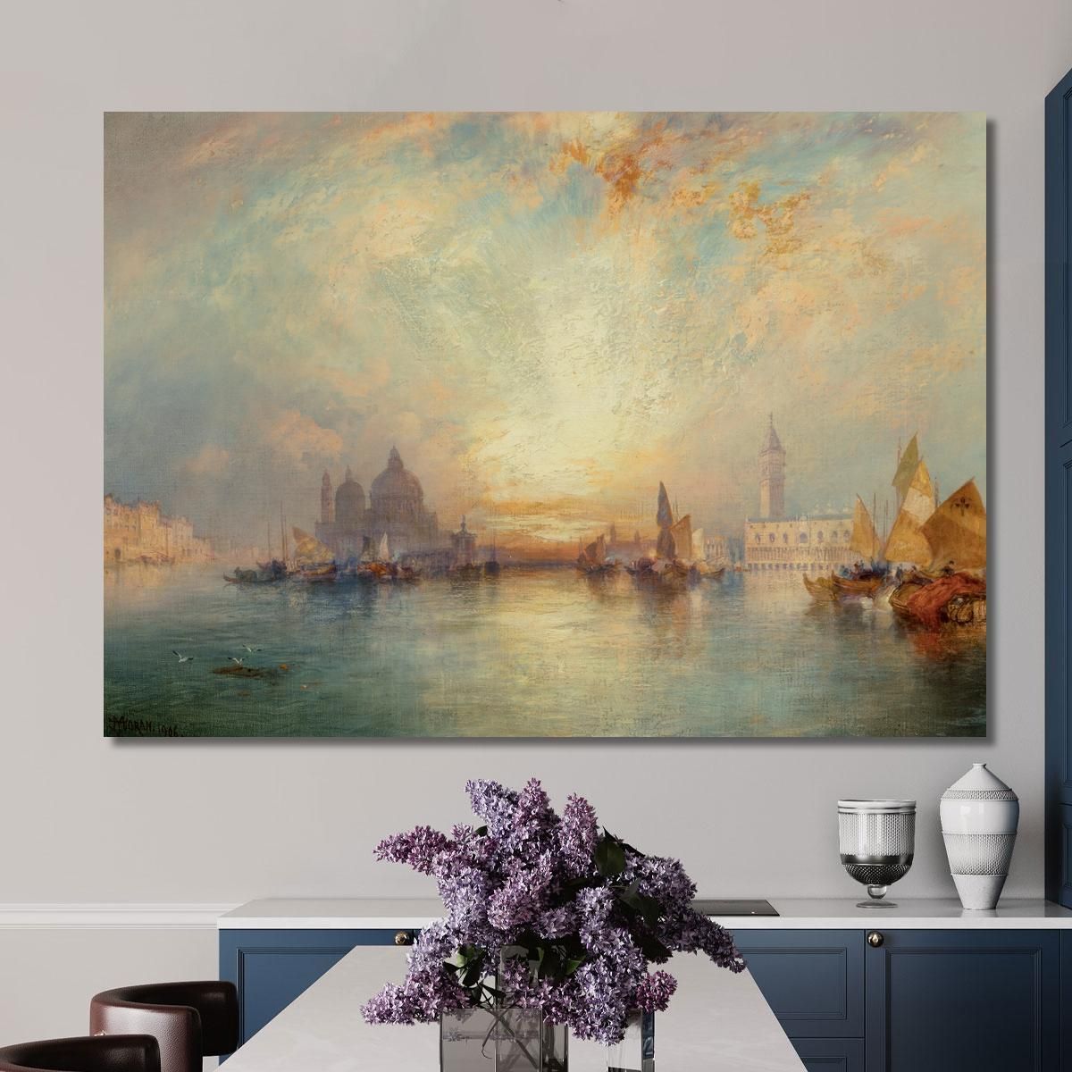 Scena Veneziana 3 Thomas Moran tmr86 quadro stampa su tela