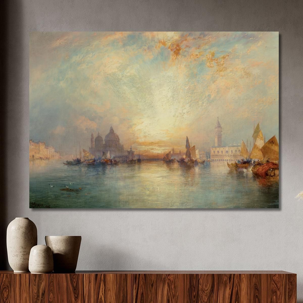 Scena Veneziana 3 Thomas Moran tmr86 quadro stampa su tela