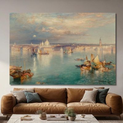Scena Veneziana Thomas Moran tmr87 quadro stampa su tela