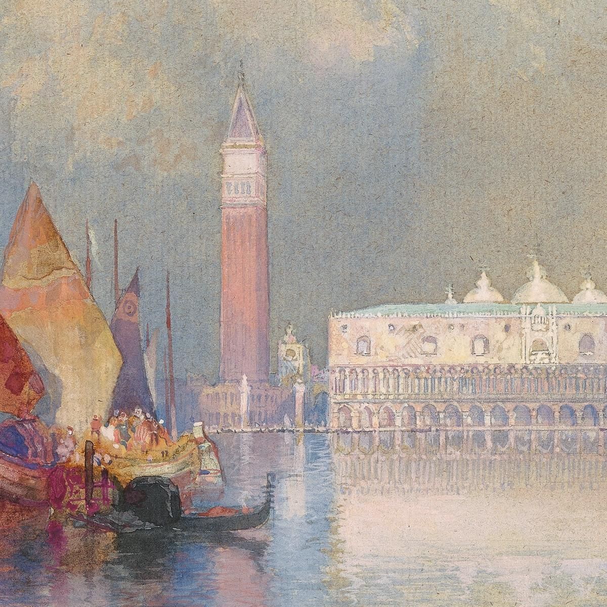 Vista Di Venezia Thomas Moran tmr98 quadro stampa su tela