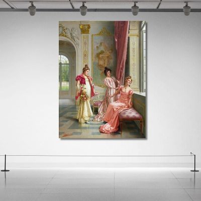 Le Coquettes - Avventura Vittorio Reggianini vrg17 quadro stampa su tela