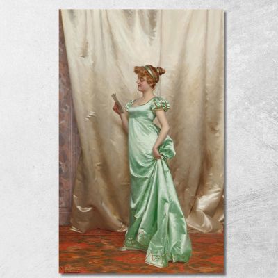 La Lettera D'Amore Vittorio Reggianini vrg19 quadro stampa su tela